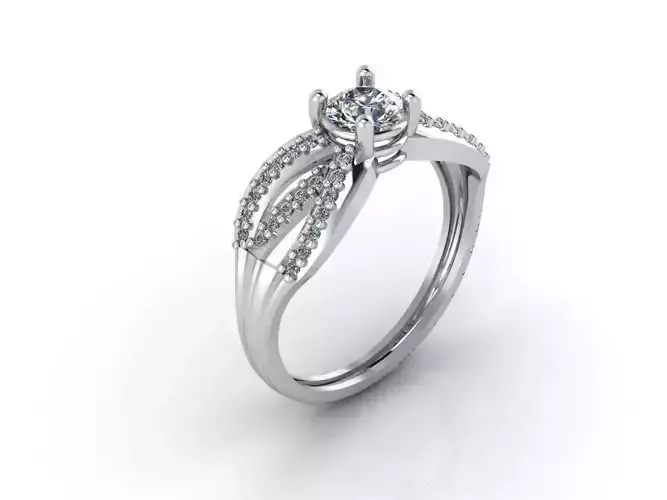 Women Rings 3DM STL Womens Rings DiamondDetails 3D print model