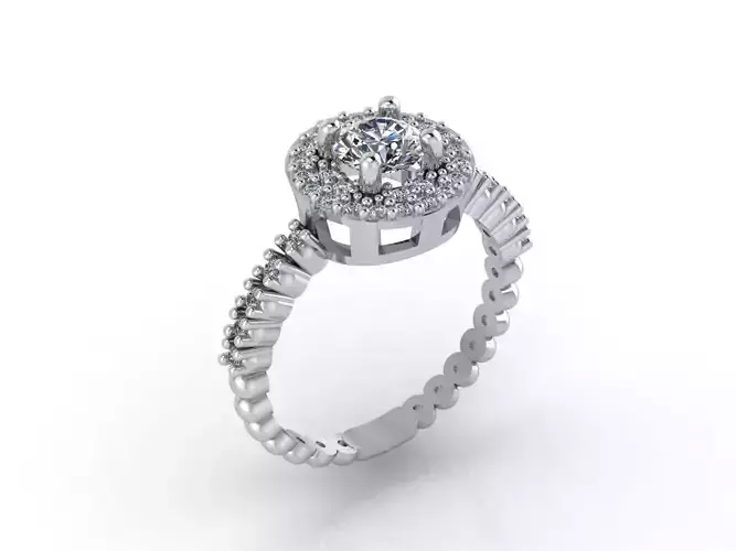 Women Rings 3DM STL Womens Rings DiamondDetails 3D print model