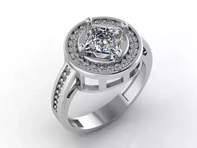 Women Rings 3DM STL Womens Rings DiamondDetails 3D print model