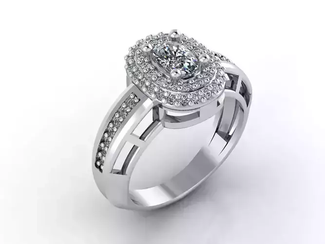 Women Rings 3DM STL Womens Rings DiamondDetails 3D print model