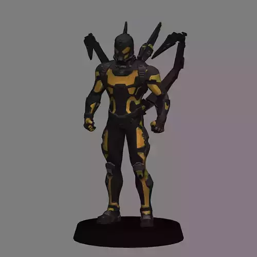 Yellowjacket Antman LOW POLY 3D print model