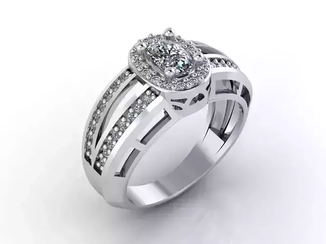 Women Rings 3DM STL Womens Rings DiamondDetails 3D print model