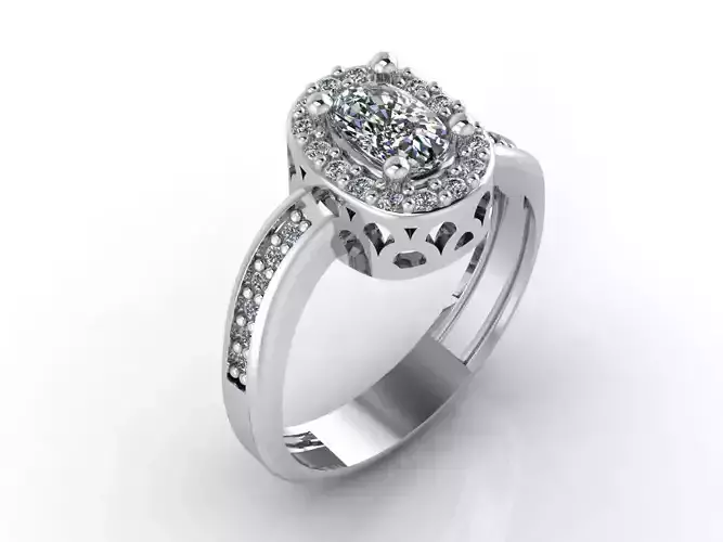 Women Rings 3DM STL Womens Rings DiamondDetails 3D print model