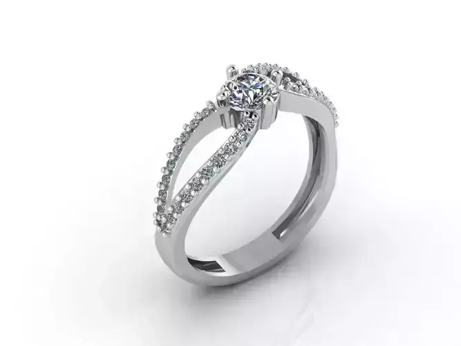 Women Rings 3DM STL Womens Rings DiamondDetails 3D print model