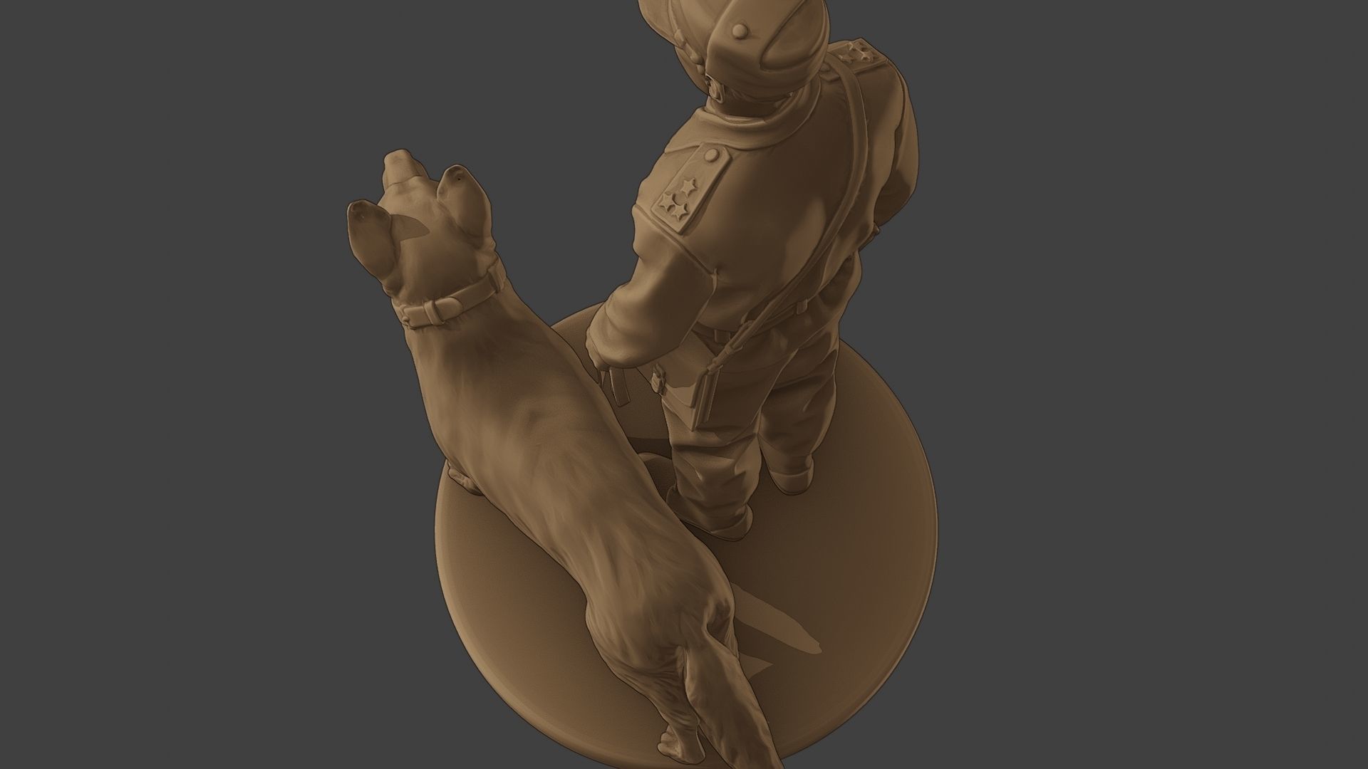 Czechoslovak communist Police K9 001 3D print model_16