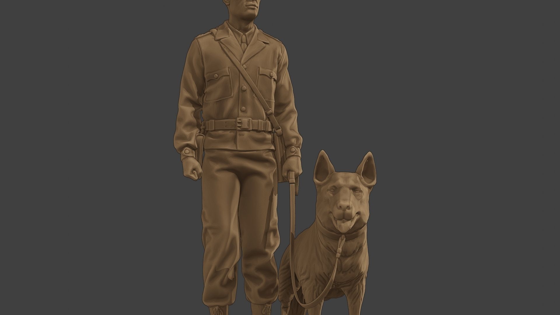 Czechoslovak communist Police K9 001 3D print model_28