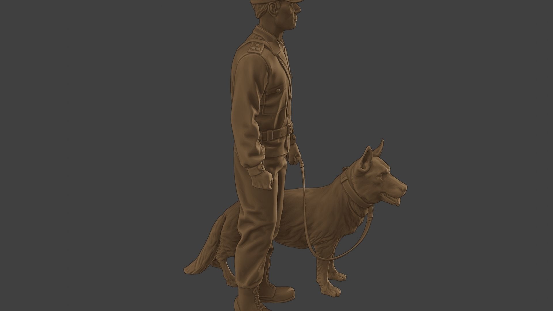 Czechoslovak communist Police K9 001 3D print model_30
