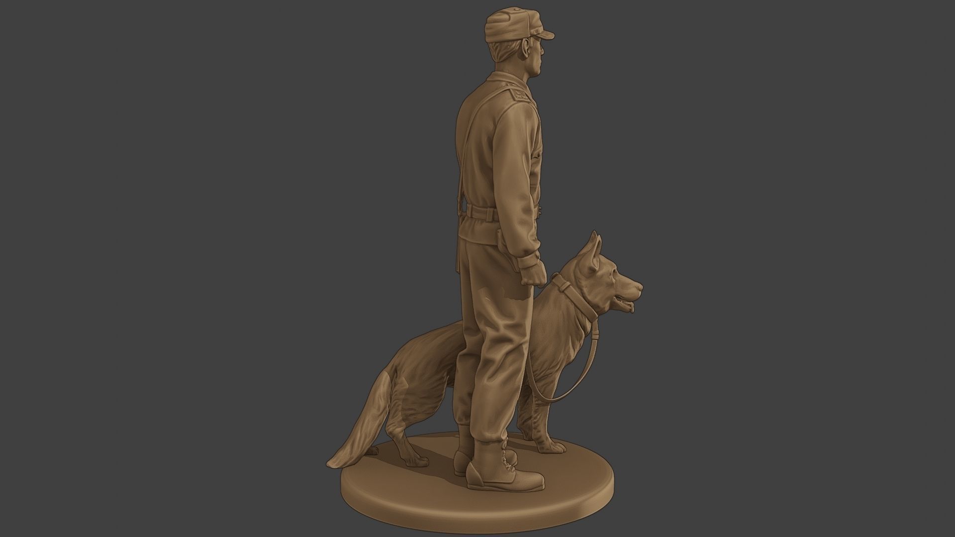 Czechoslovak communist Police K9 001 3D print model_8
