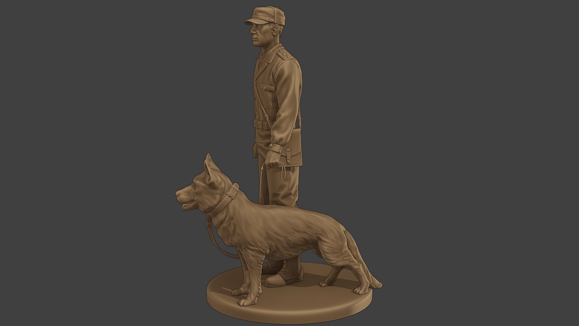 Czechoslovak communist Police K9 001 3D print model_3