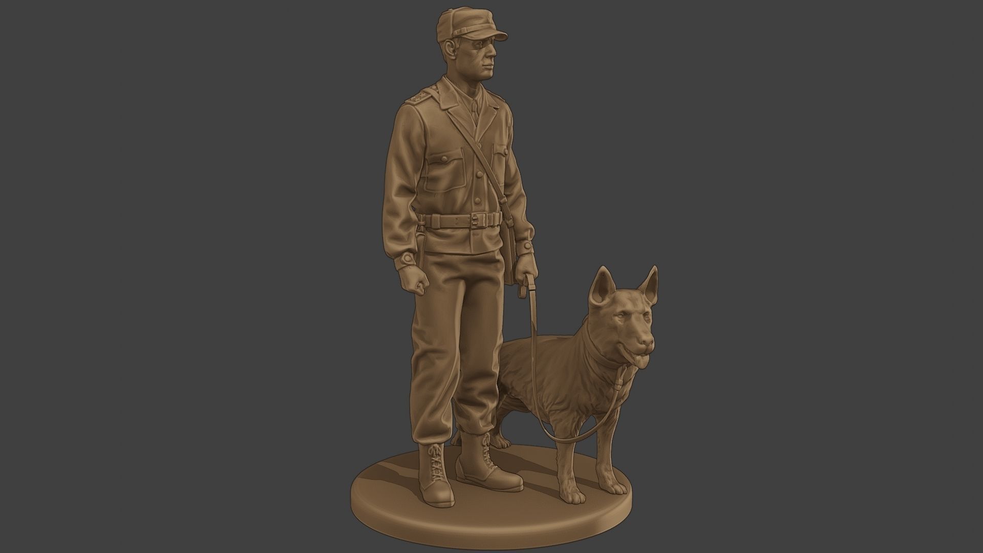 Czechoslovak communist Police K9 001 3D print model_10
