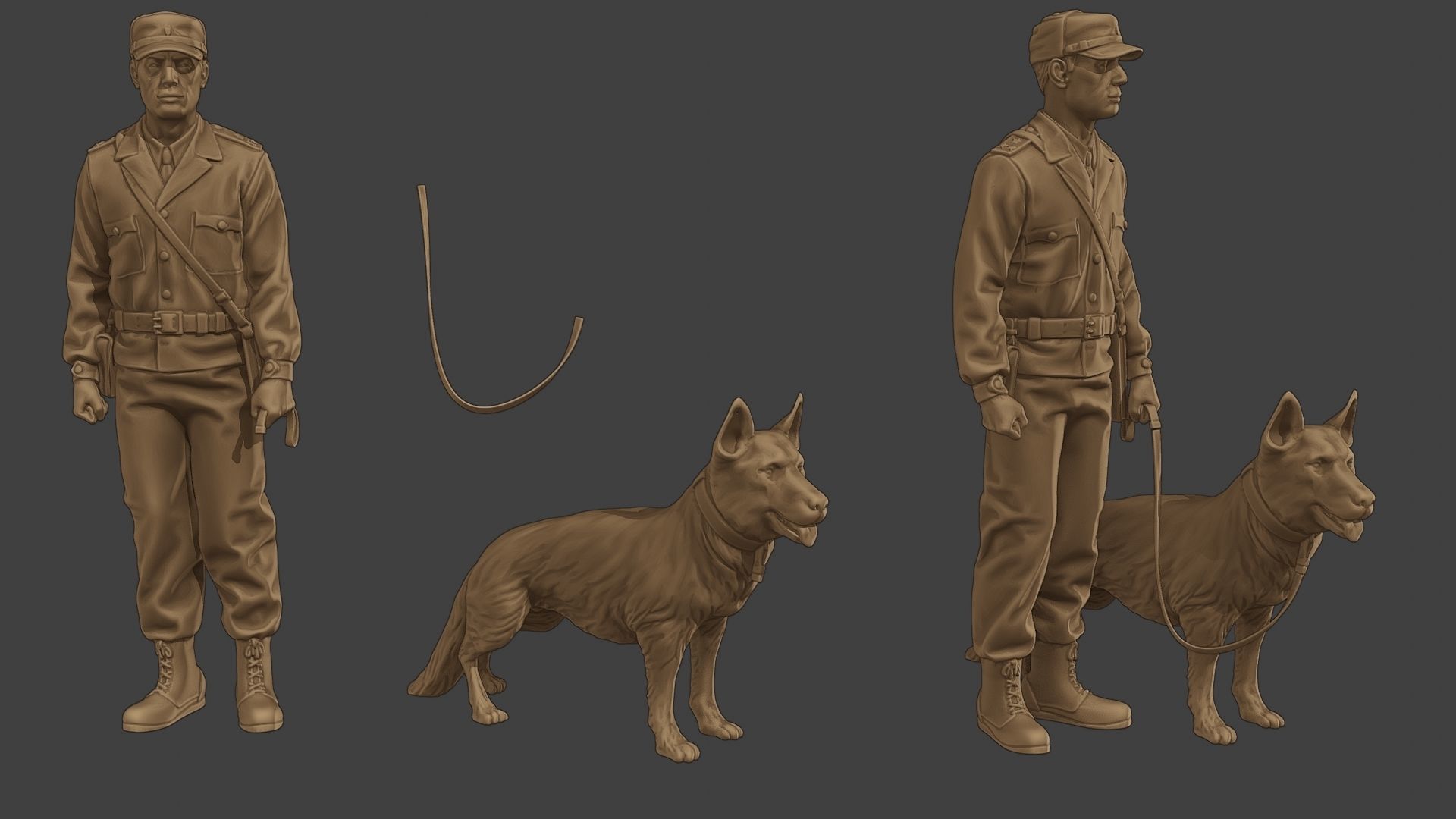 Czechoslovak communist Police K9 001 3D print model_1