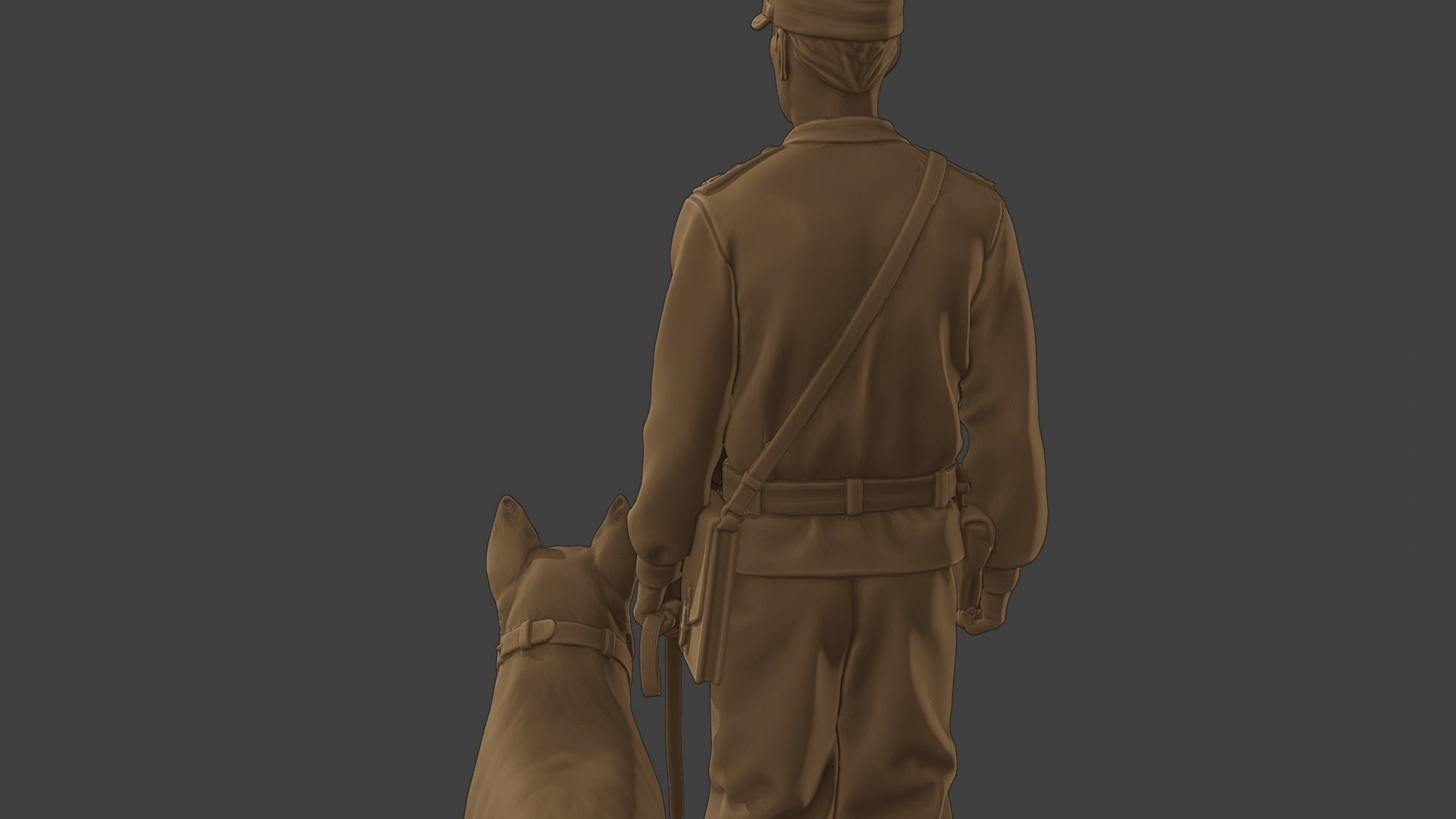 Czechoslovak communist Police K9 001 3D print model_21