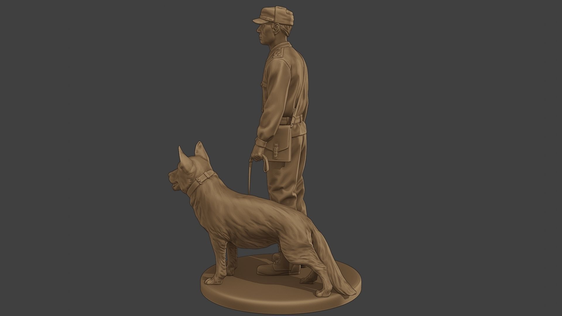 Czechoslovak communist Police K9 001 3D print model_4