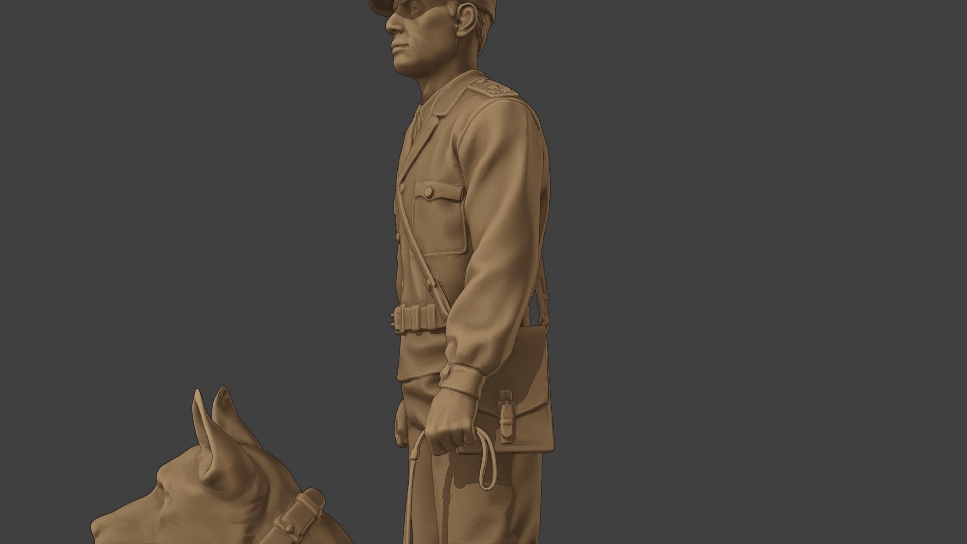 Czechoslovak communist Police K9 001 3D print model_17