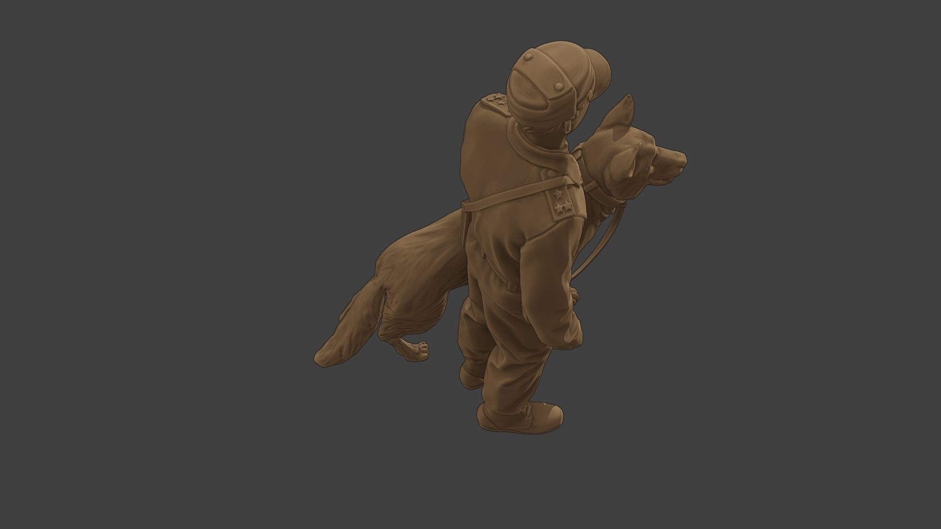 Czechoslovak communist Police K9 001 3D print model_23