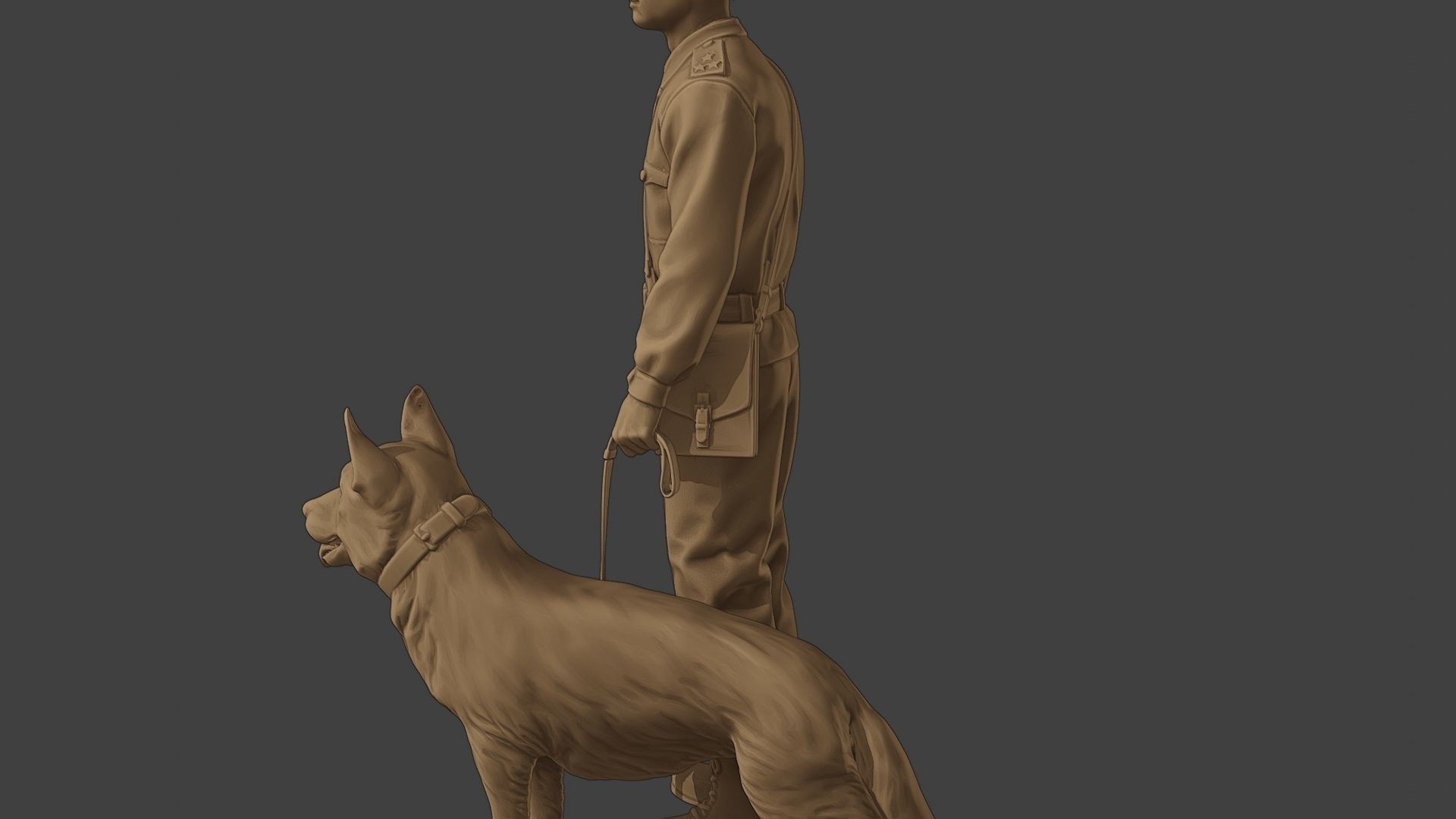 Czechoslovak communist Police K9 001 3D print model_26