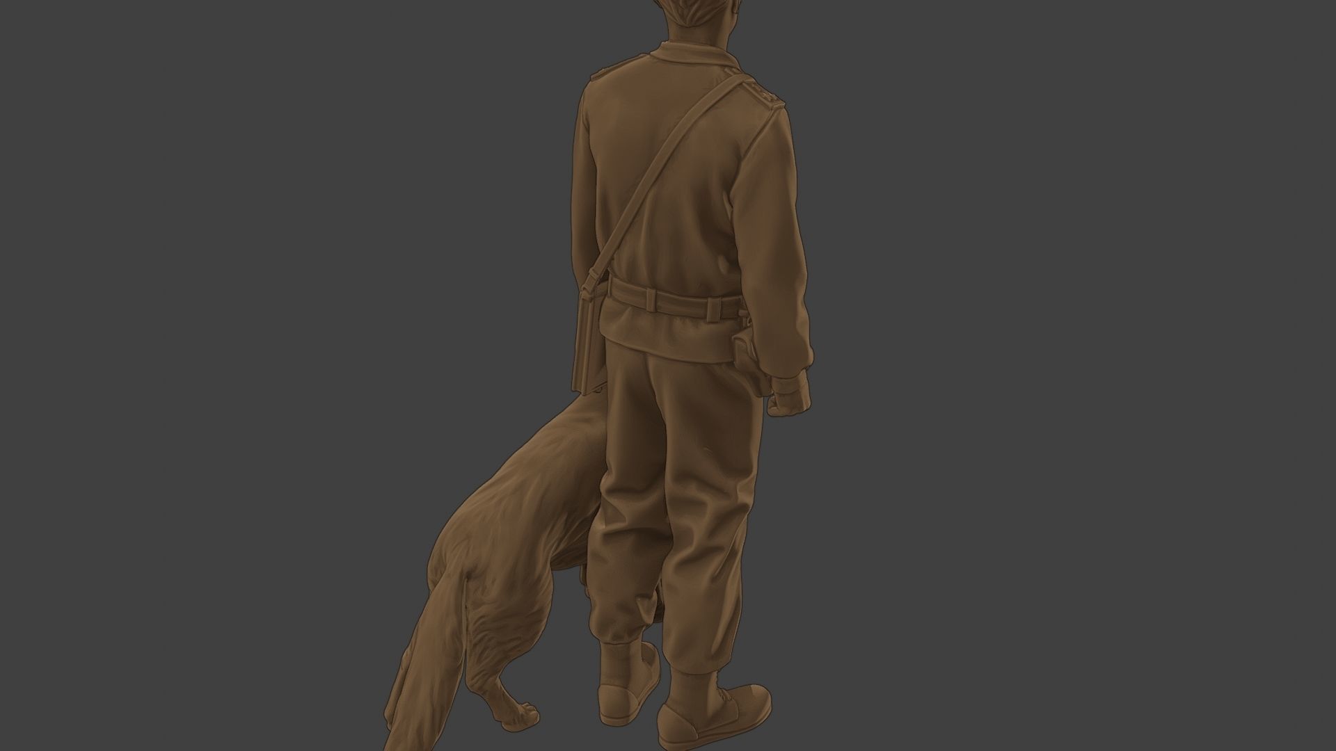 Czechoslovak communist Police K9 001 3D print model_24