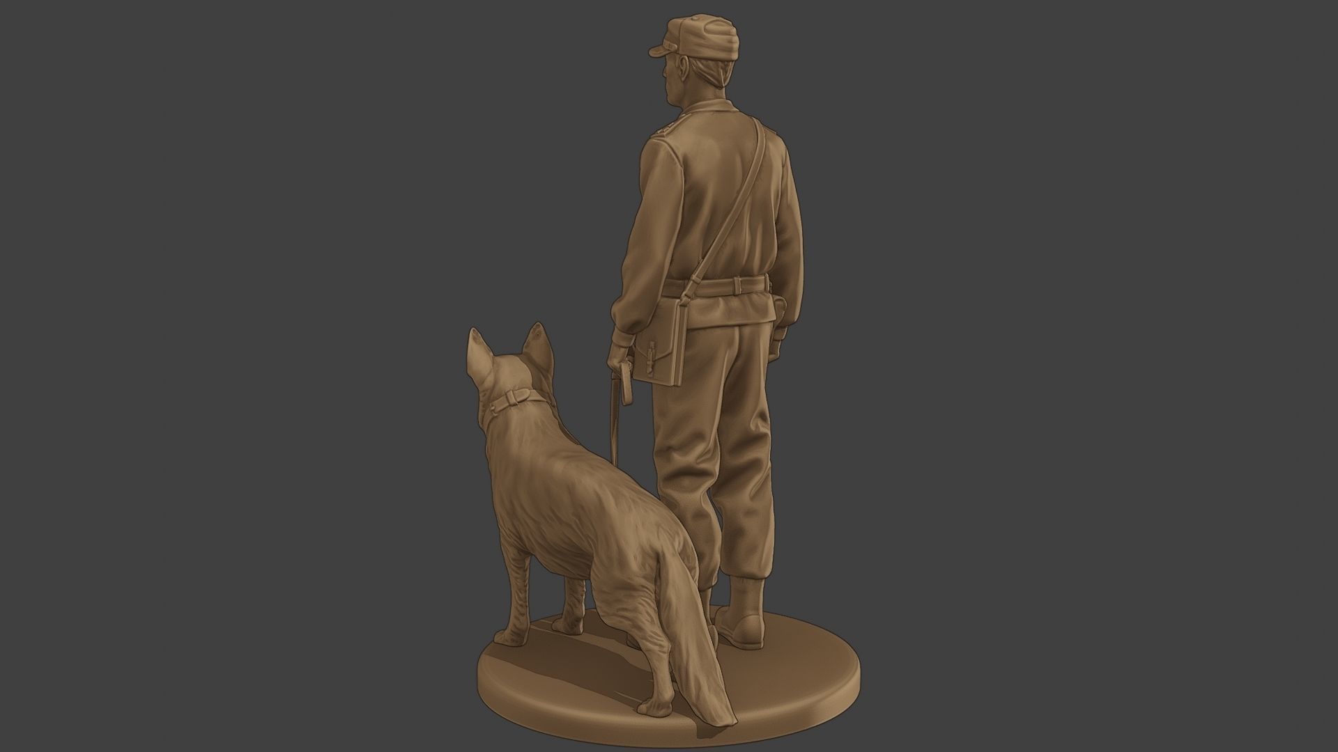 Czechoslovak communist Police K9 001 3D print model_5
