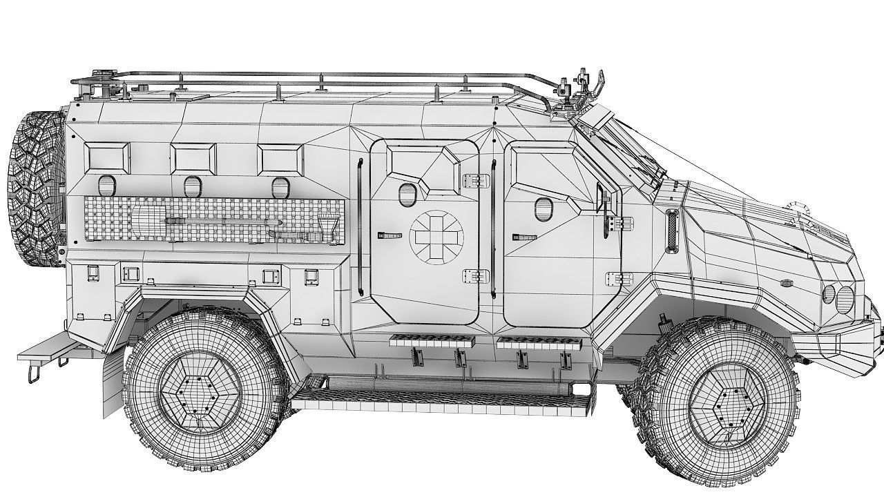 APC Varta Ambulance  3D model_26