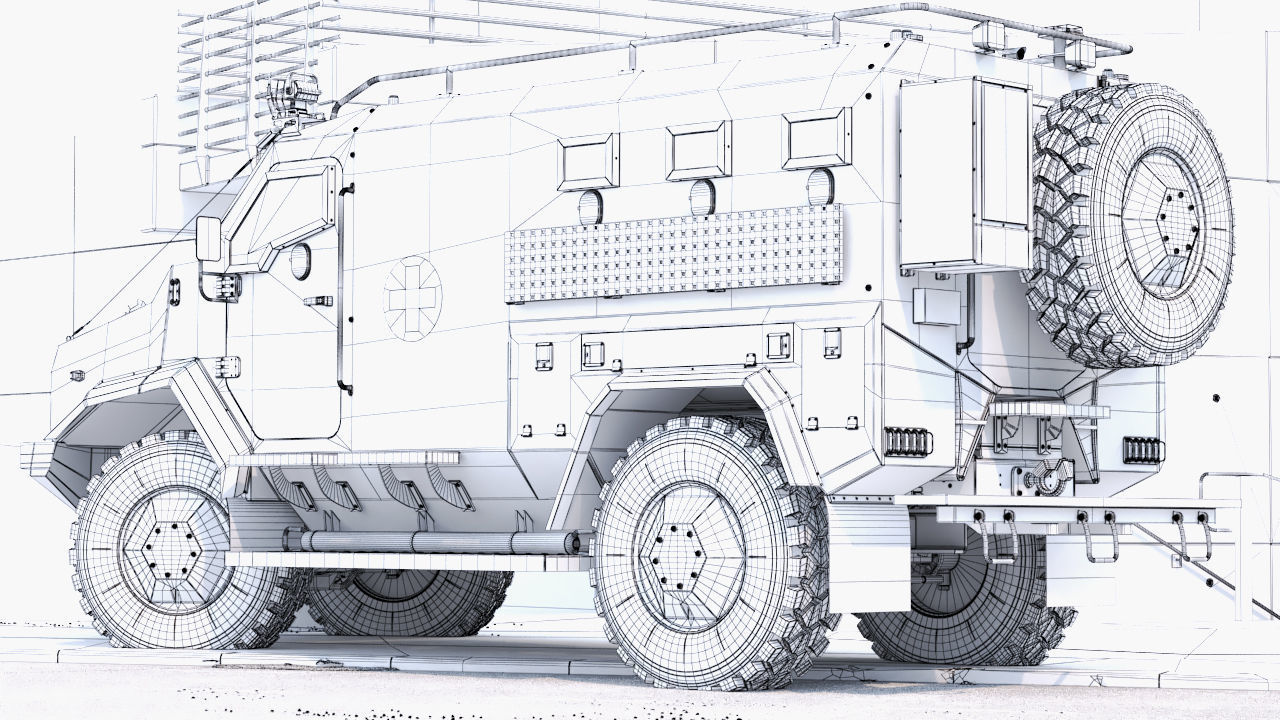 APC Varta Ambulance  3D model_23