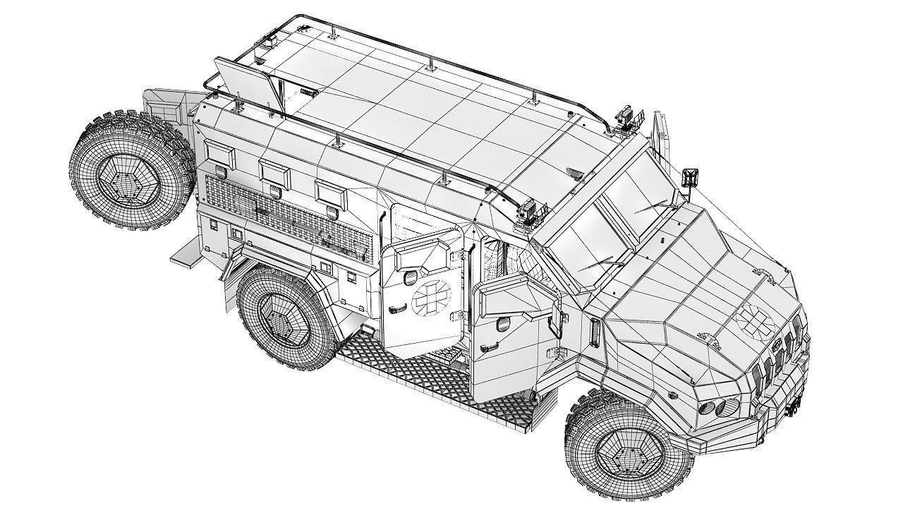 APC Varta Ambulance  3D model_27