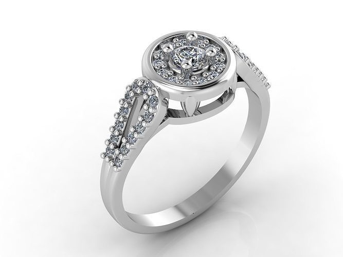 Women Rings 3DM STL Womens Rings DiamondDetails 3D print model 3D print model