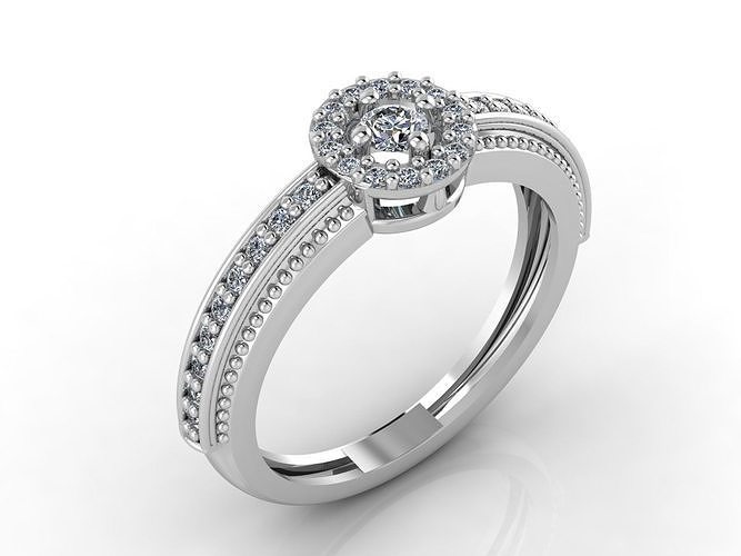 Women Rings 3DM STL Womens Rings DiamondDetails 3D print model 3D print model