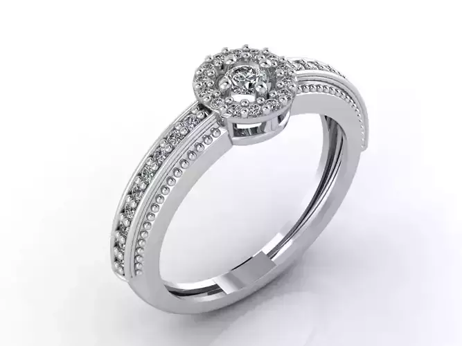 Women Rings 3DM STL Womens Rings DiamondDetails 3D print model