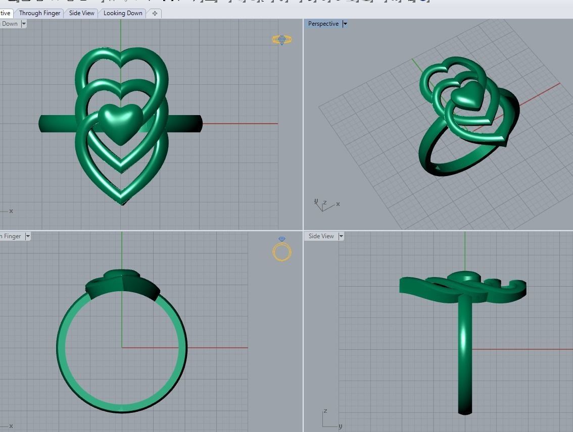 jewelry ring 3D print model_6