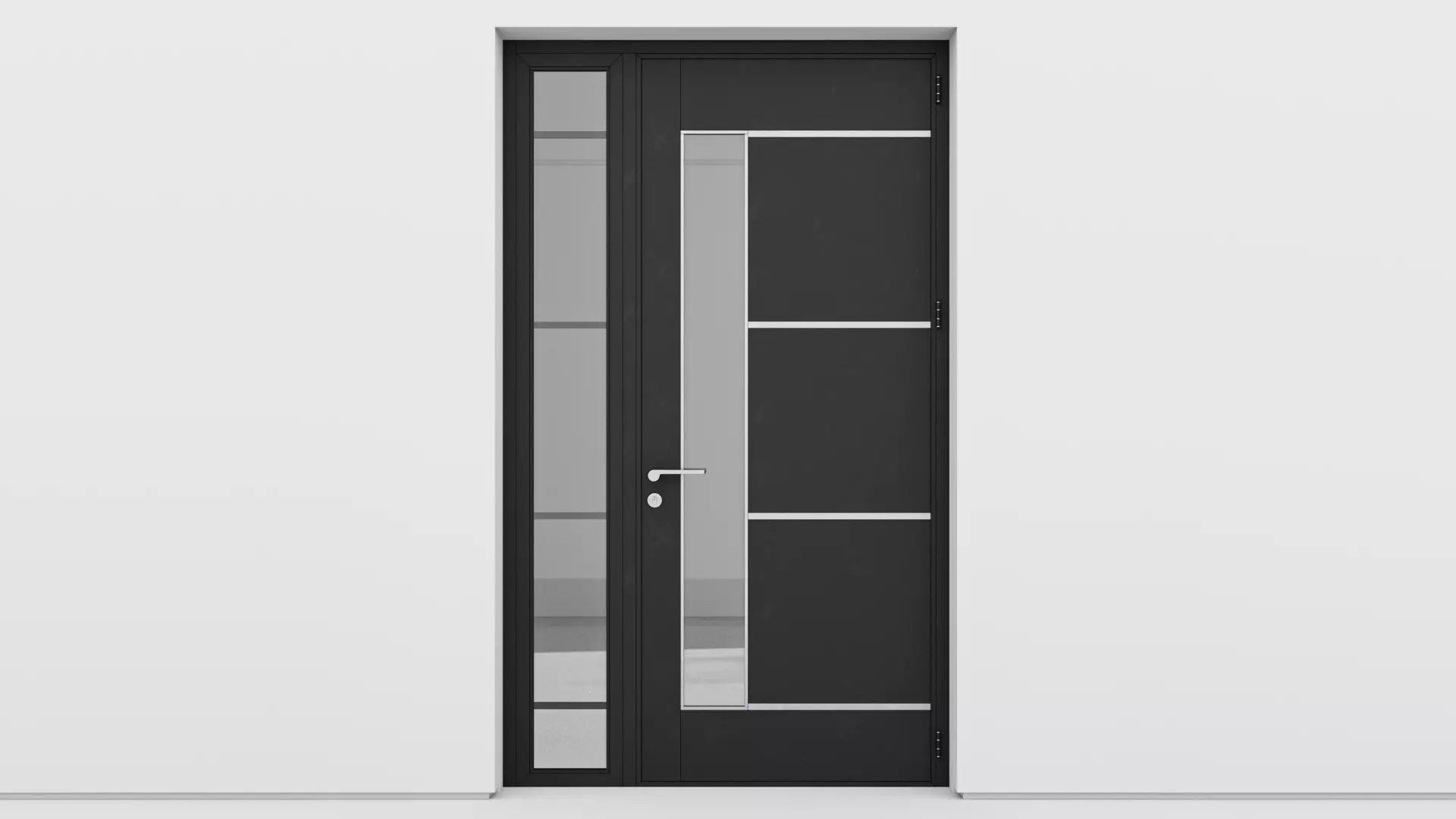 Aluminium door 150 3D model_0
