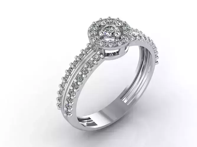 Women Rings 3DM STL Womens Rings DiamondDetails 3D print model