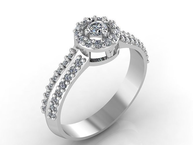 Women Rings 3DM STL Womens Rings DiamondDetails 3D print model 3D print model