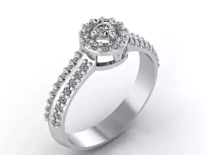 Women Rings 3DM STL Womens Rings DiamondDetails 3D print model