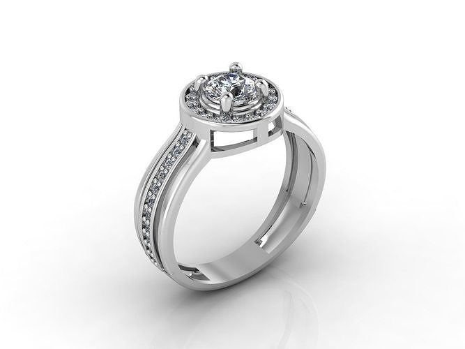 Women Rings 3DM STL Womens Rings DiamondDetails 3D print model 3D print model