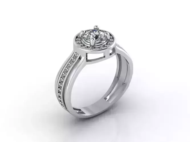 Women Rings 3DM STL Womens Rings DiamondDetails 3D print model