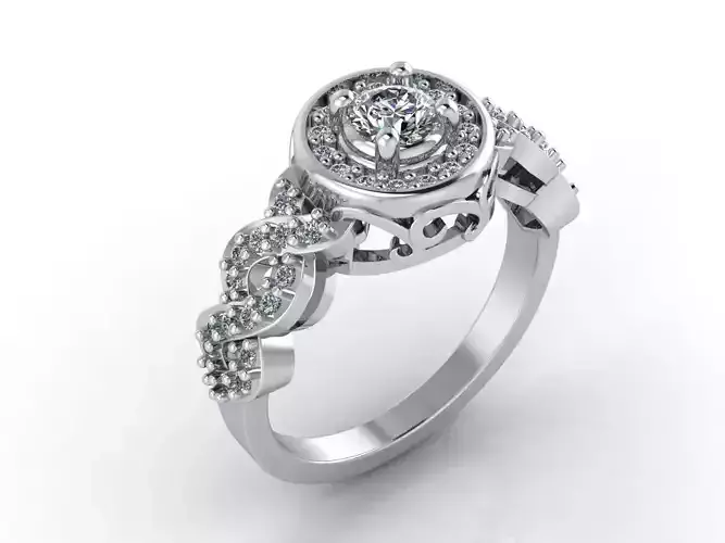 Women Rings 3DM STL Womens Rings DiamondDetails 3D print model