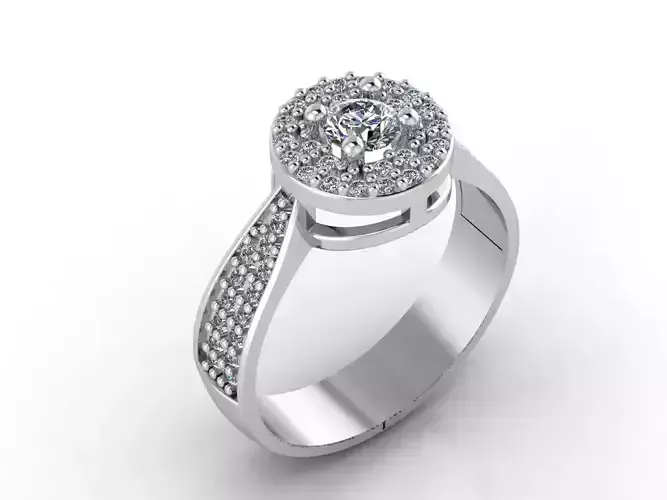 Women Rings 3DM STL Womens Rings DiamondDetails 3D print model