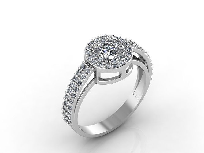 Women Rings 3DM STL Womens Rings DiamondDetails 3D print model 3D print model