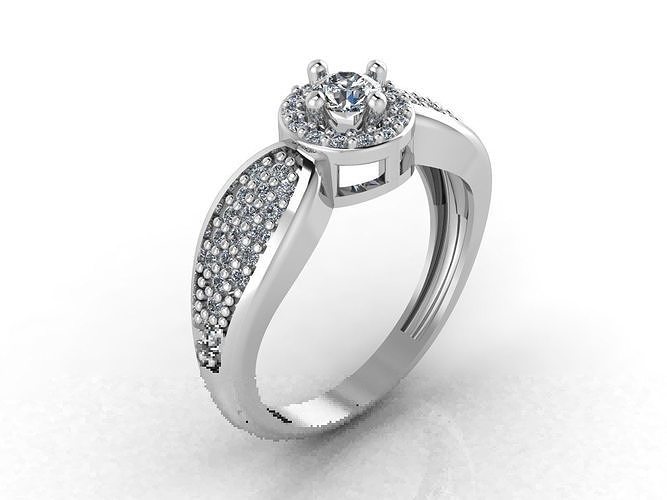 Women Rings 3DM STL Womens Rings DiamondDetails 3D print model 3D print model