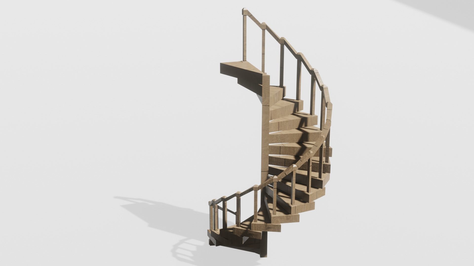 Spiral Staircase 3D model 3D model_11