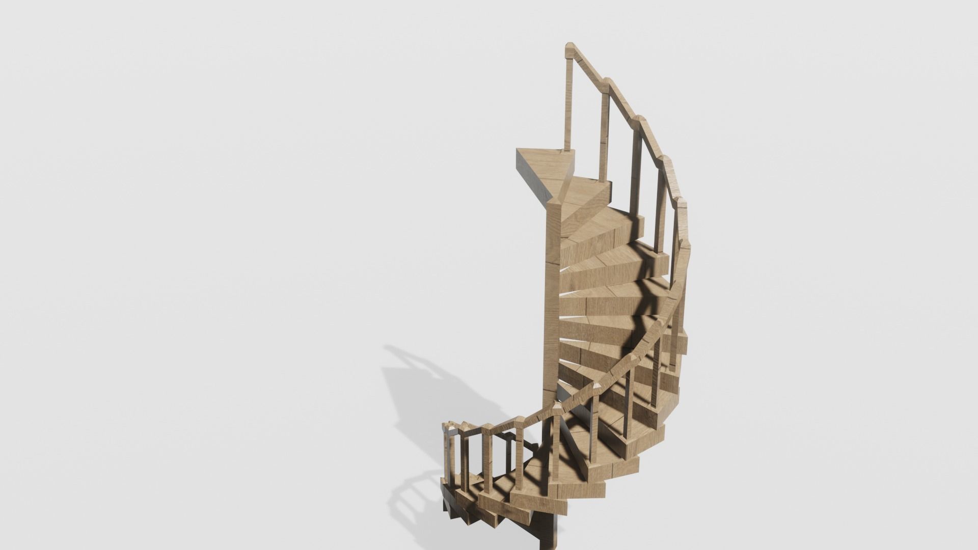 Spiral Staircase 3D model 3D model_15