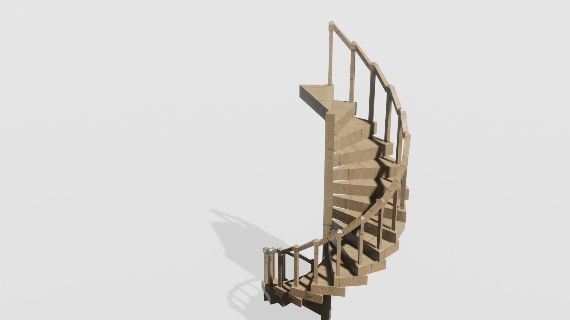 Spiral Staircase 3D model 3D model_14
