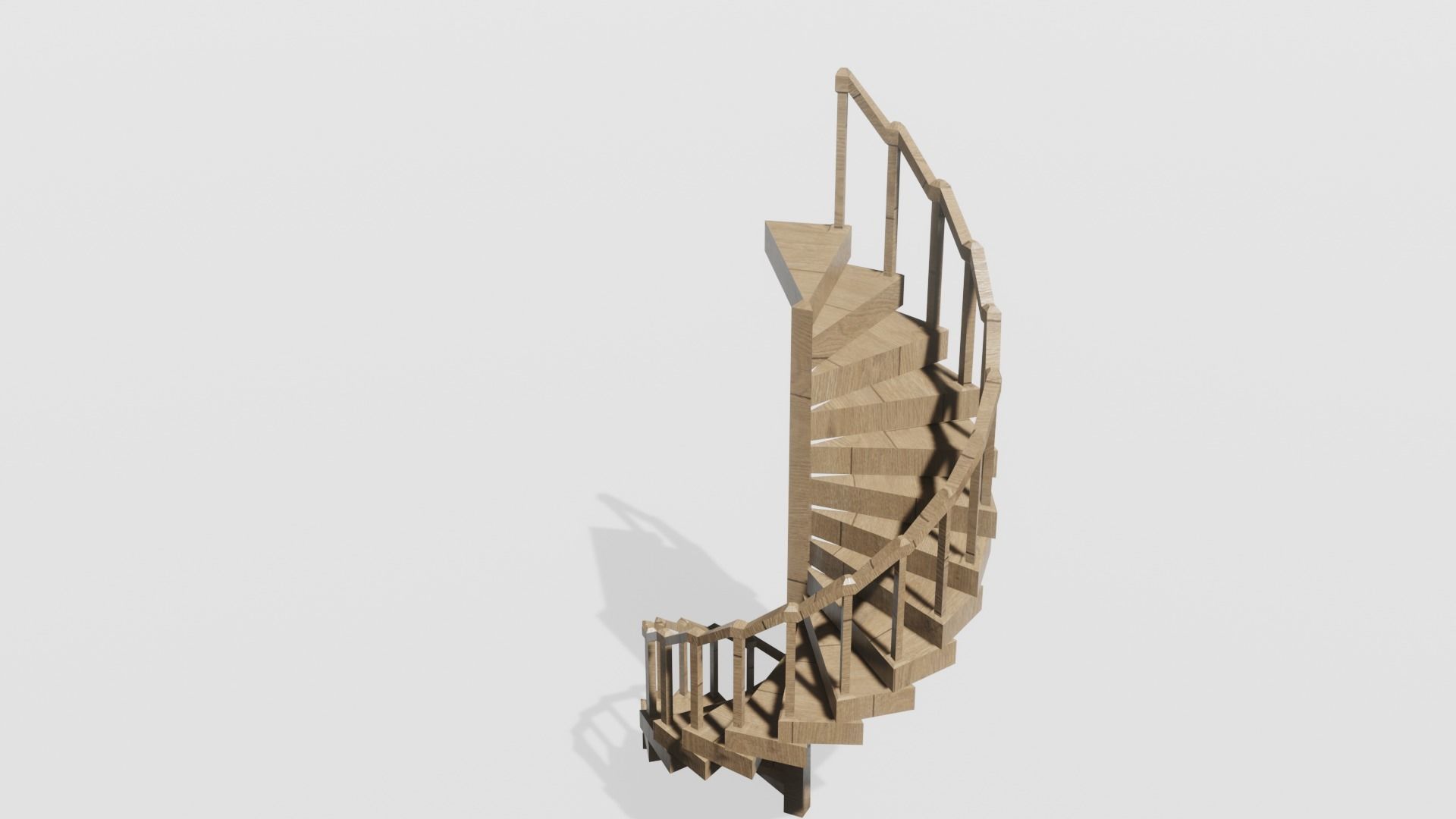 Spiral Staircase 3D model 3D model_16