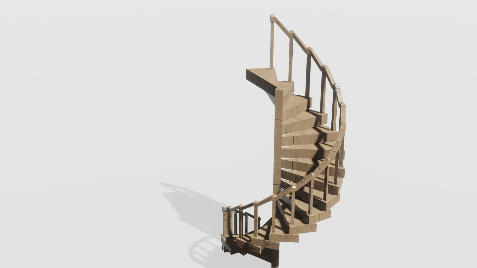 Spiral Staircase 3D model 3D model_13