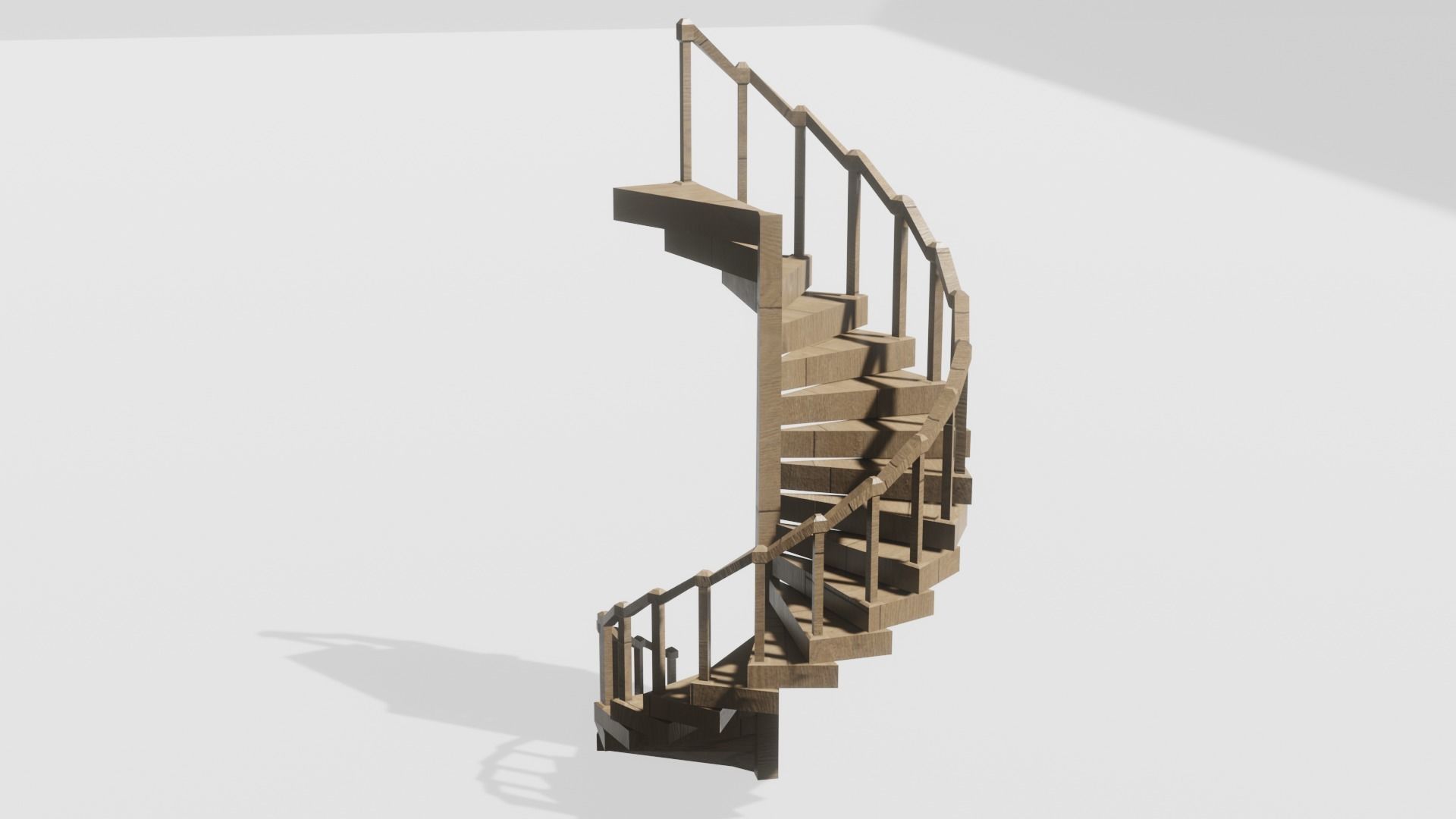 Spiral Staircase 3D model 3D model_10