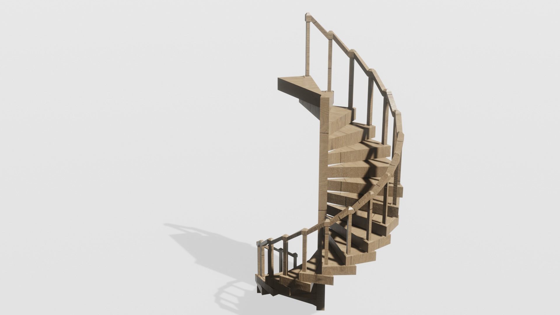 Spiral Staircase 3D model 3D model_12
