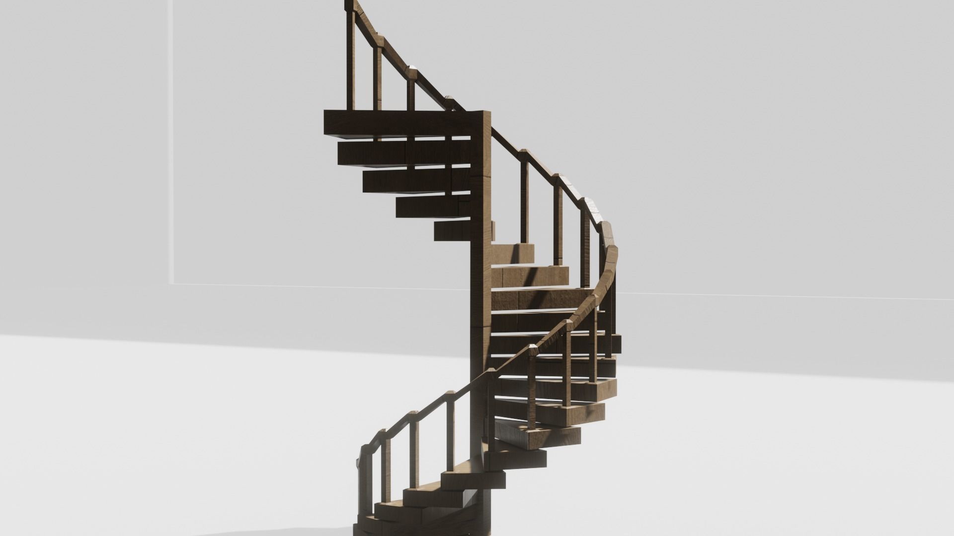 Spiral Staircase 3D model 3D model_3