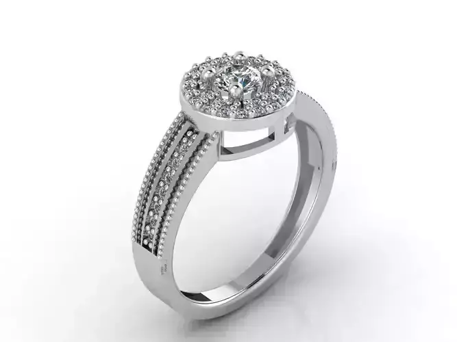 Women Rings 3DM STL Womens Rings DiamondDetails 3D print model