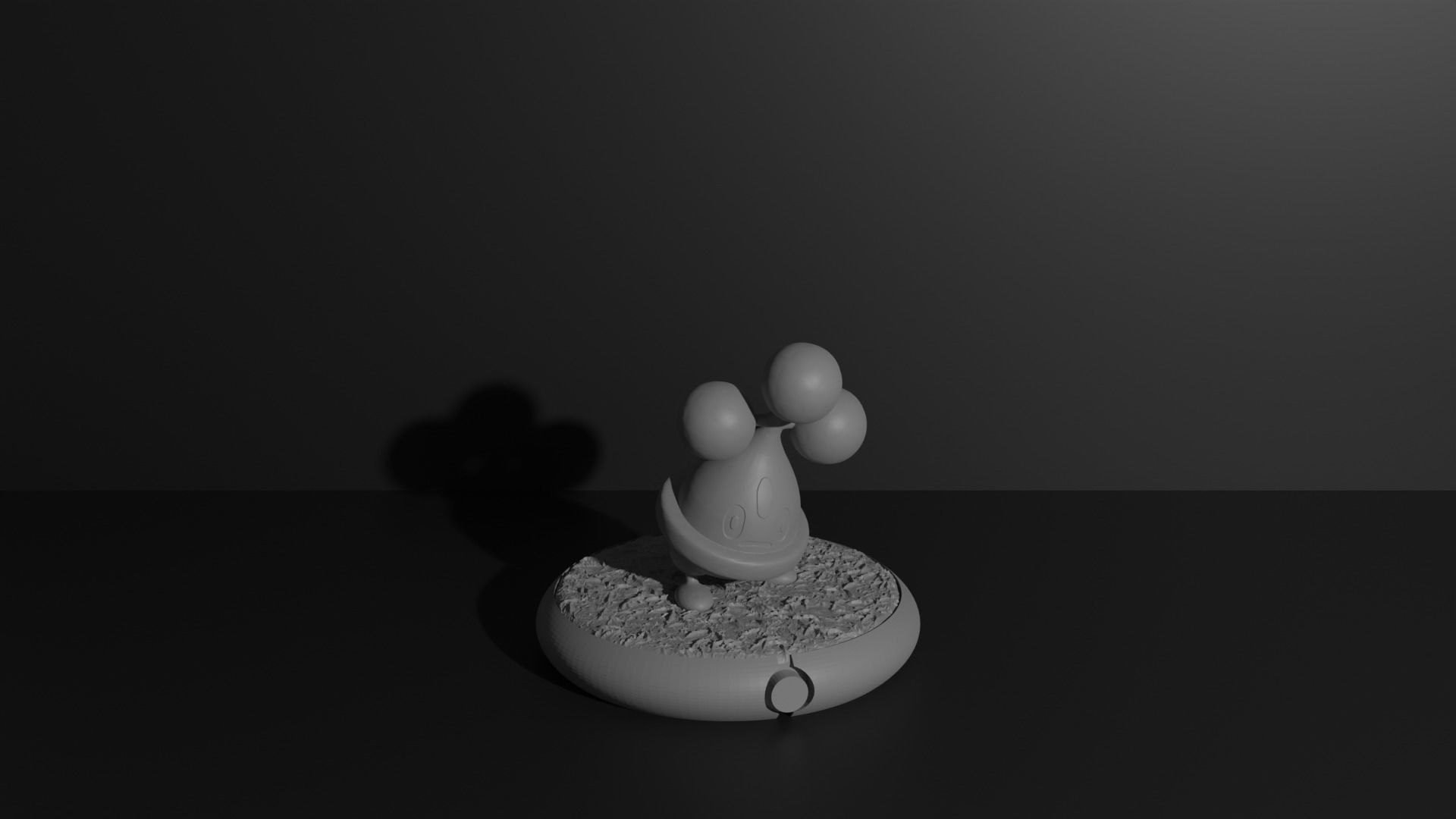 Bonsly pokemon 3D print model 3D print model_4