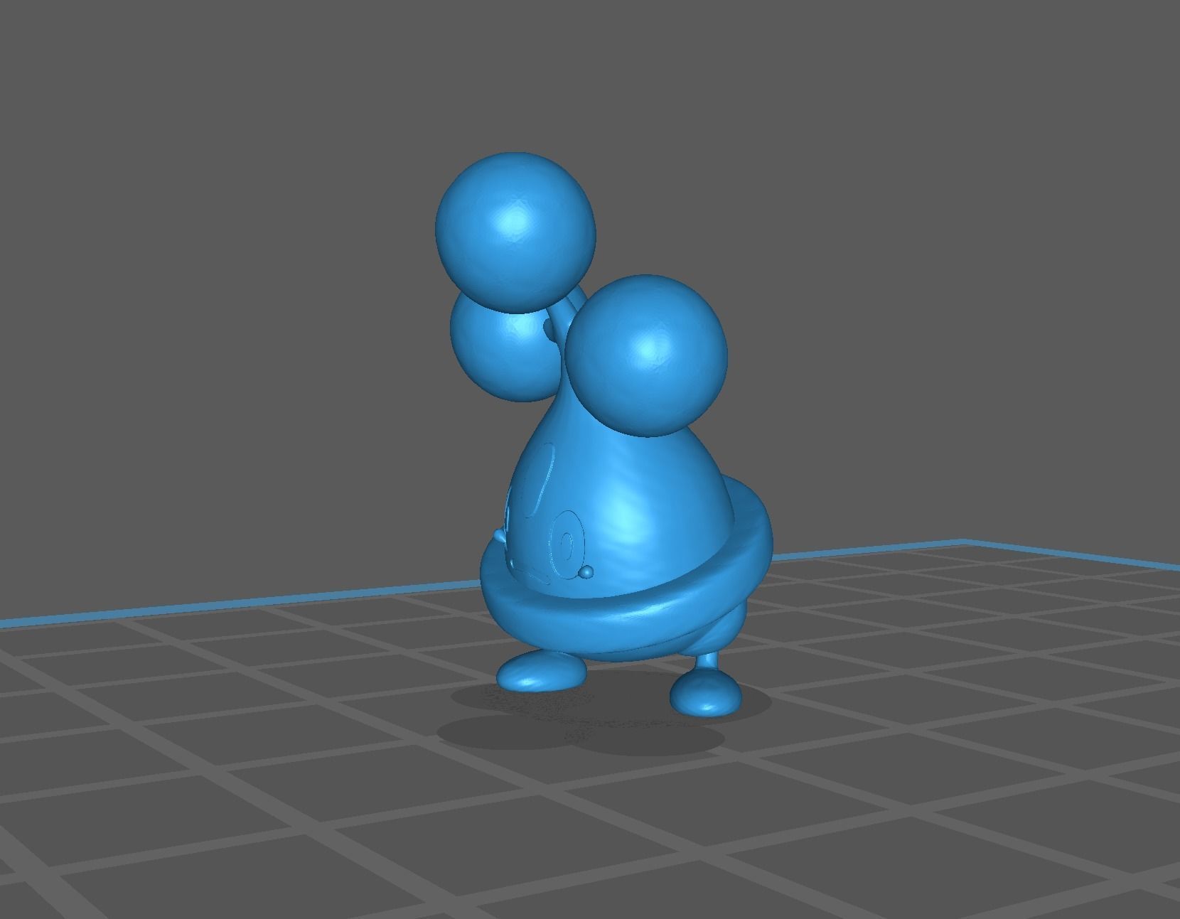 Bonsly pokemon 3D print model 3D print model_12